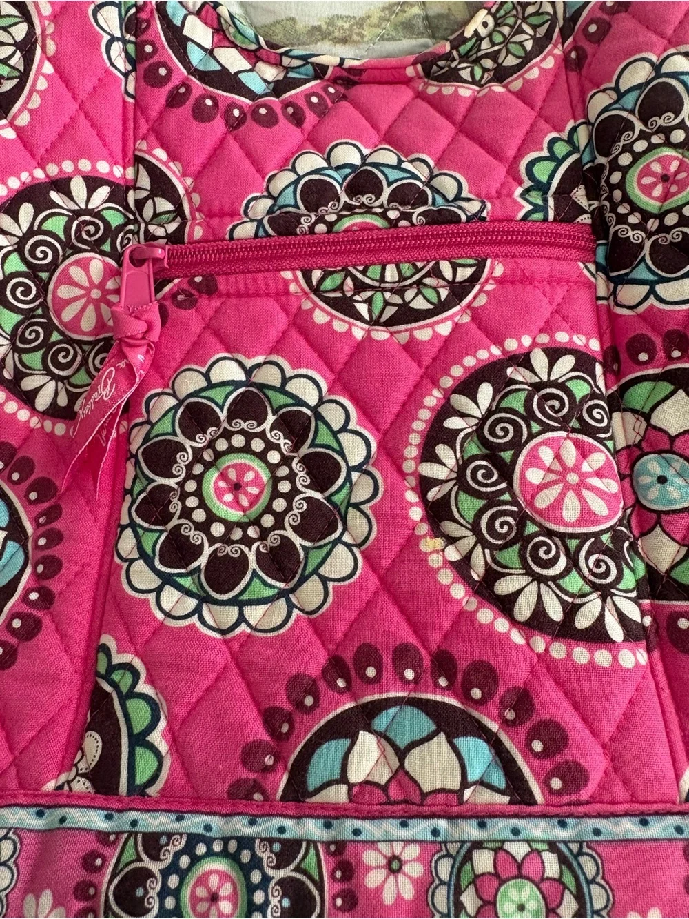 Vera Bradley Quilted Tote Bag in Retired Cupcakes Pink Pattern Preppy Y2K